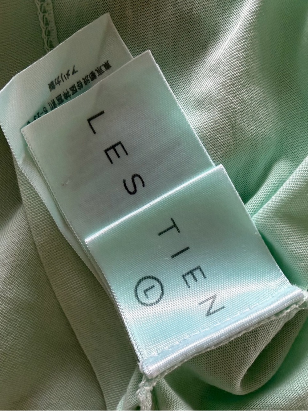 Les Tien May Mint Cropped Tee - Picture 6 of 7